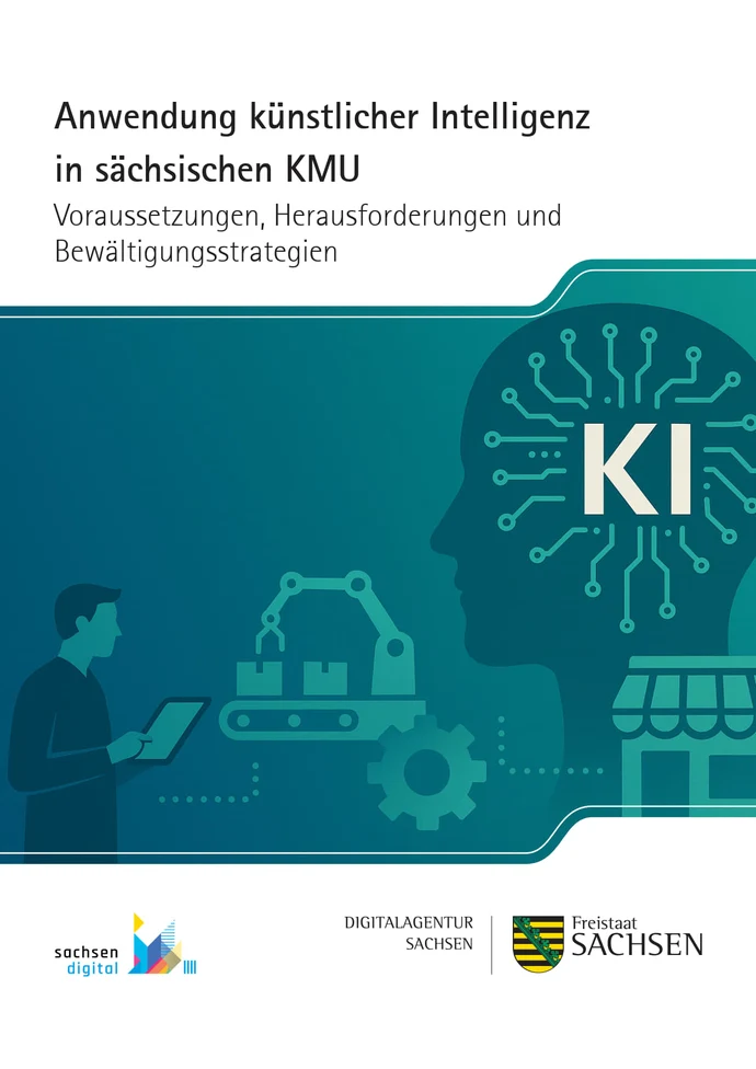 Titelbild zur Studie Anwendung künstlicher Intelligenz in sächsischen KMU