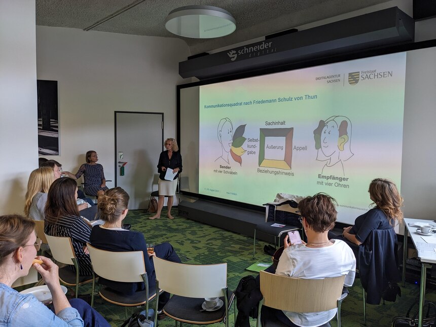 Workshop zum Patinnenprogramm »Sachsen Digital – Mit Frauen in Führung«
